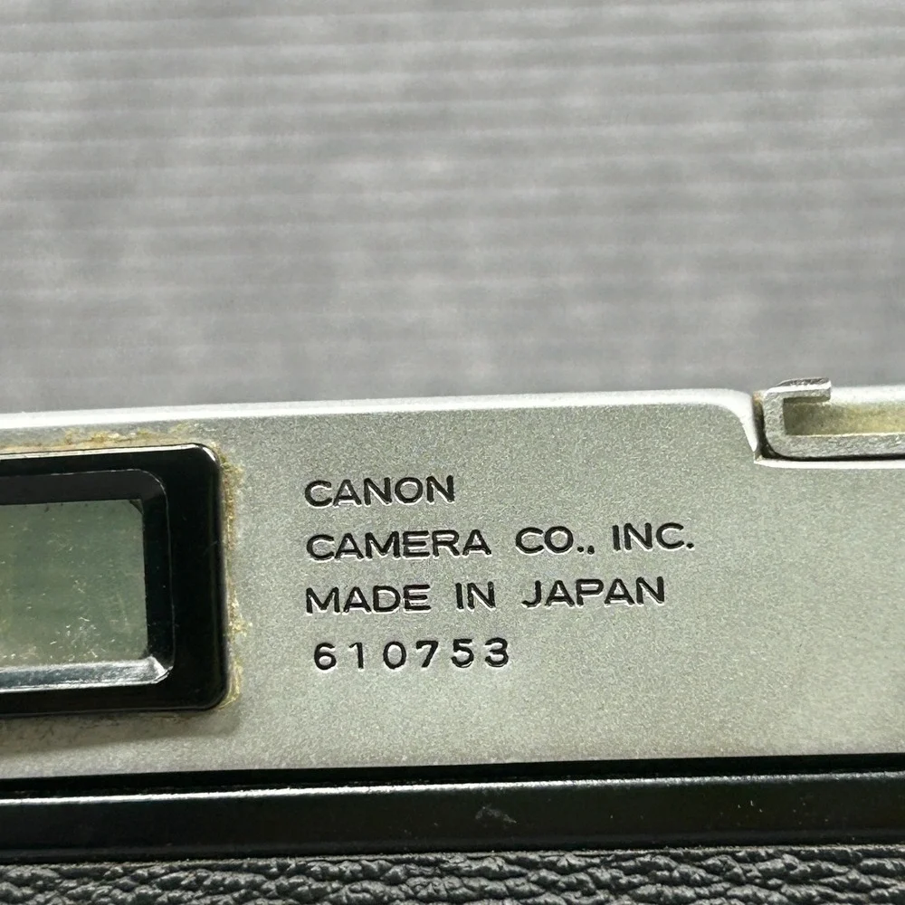 Vintage Canon Canonet 35mm Rangefinder Film Camera w/ Leather Case Japan Untest